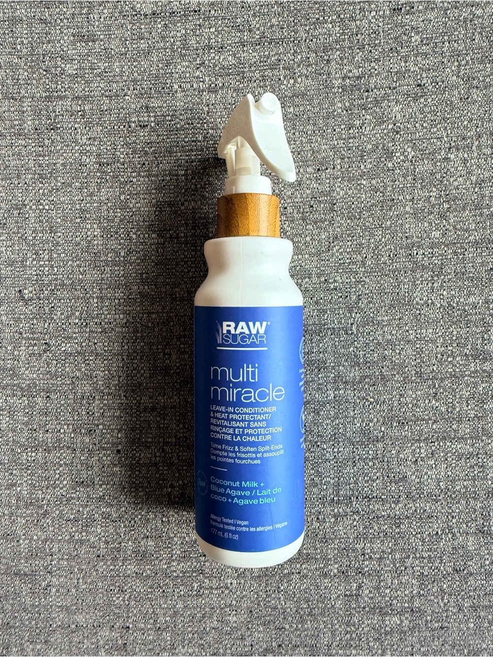 RAW SUGAR Multi-Miracle Leave-In Conditioner & Heat Protectant
